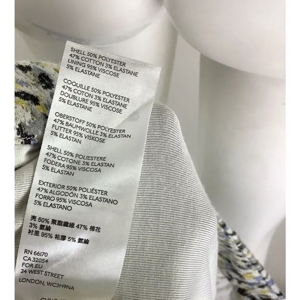 Anthropologie Sz XS Jersey Leopard Print Pencil Skirt Multicolor Cotton Blend - Picture 7 of 7